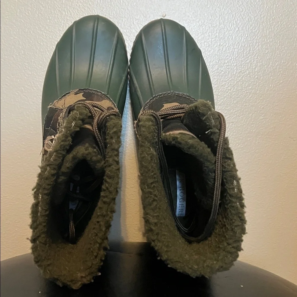 Jack Rogers Camouflage Women's Duck Boots green and brown size 8